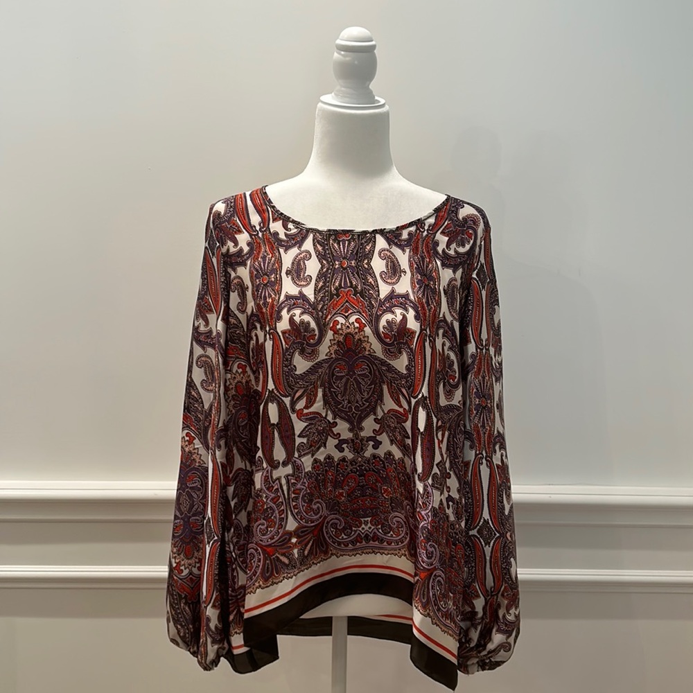 Max Edition Blouse Size Small Paisley Print